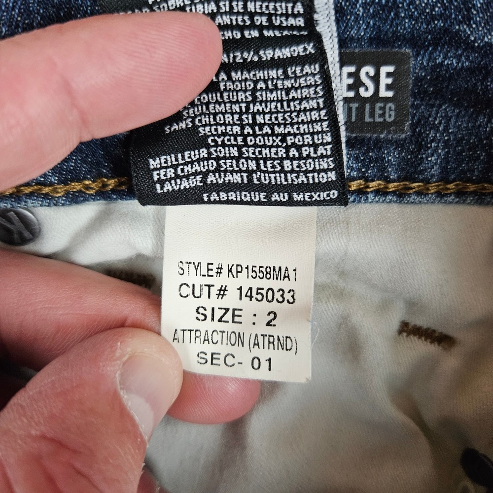 KUT from the Kloth Reese High Rise Fab Ankle Straight Leg Jeans Size 2 - Picture 7 of 9